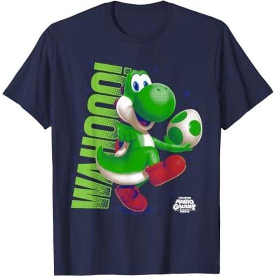 Super Mario Galaxy Movie Action Yoshi T-Shirt