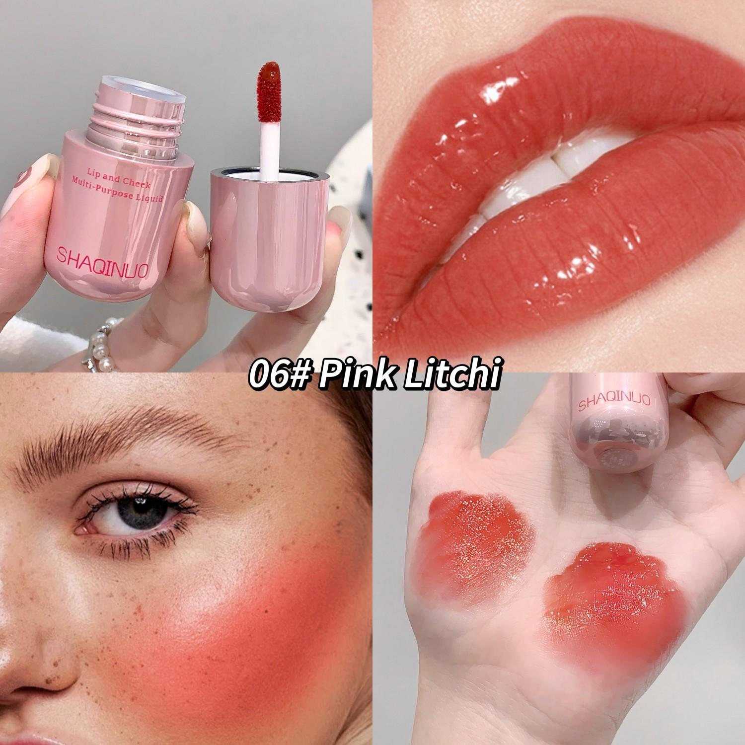 

SHAQINUO Универсальный жидкий блеск для губ и щек