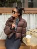 Down Cotton Puffer Jacket Women's Short Sleeve New Winter Thickened Student Cotton Coat Loose Bread Coat Outerwear