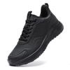 Autumn and winter large size 48 leather men's shoes lightweight shock absorption sports fitness casual shoes black men's shoes