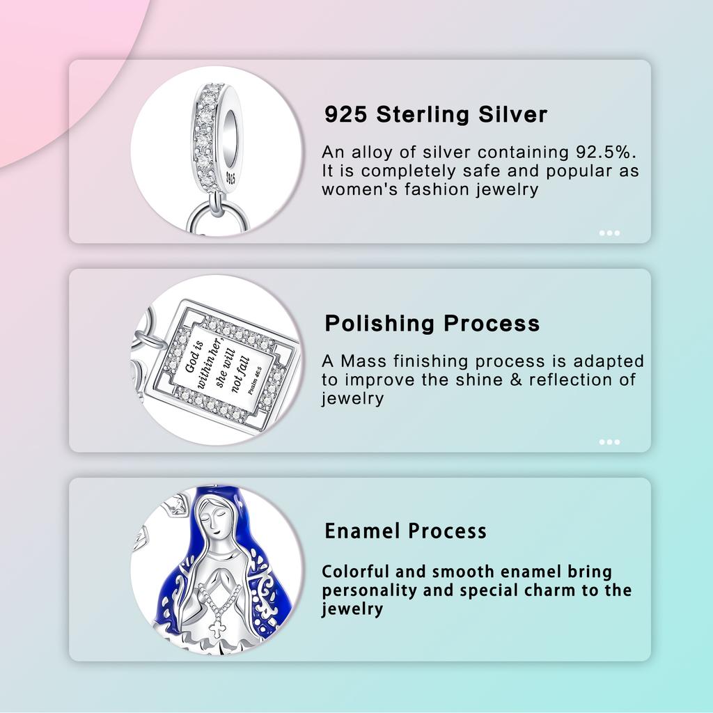 Copper Metal Cross Angel Bible Series Pendant Bead Components Bead Component Do It Yourself Bracelet High Quality Fine Jewelry Necklace Craft Making