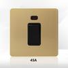 LangYeao Stainless Steel Wall Switch Socket UK Standard,1/2/3/4 Gang 1/2 Way Toggle Light Switch EU Sockets for Homes Hotels