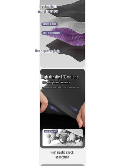 Thickened Non-Slip TPE Yoga Mat with Free Shipping - Widened, Unisex Fitness & Soundproof Dance Mat