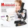 Kids Students Optical Microscope Set Kit With Light Scientific Toy Experimental