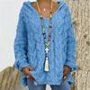 Fall Winter Women's Fashion Hooded Long Sleeve Sweaters Comfy Loose Pullover Jumper Hoodies Knitwear Tops