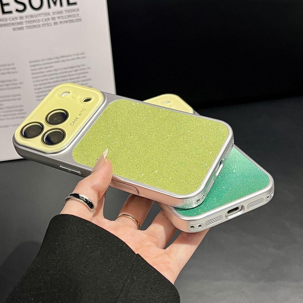 Compatible with iPhone 17 Pro Max, iPhone 16 Pro, and iPhone 15: Gradient Color Full Coverage Hard Phone Case