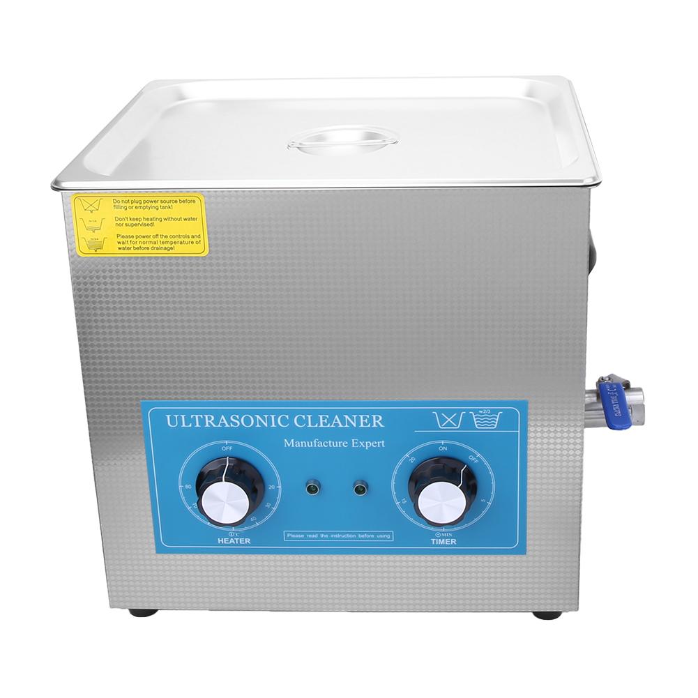 820HT 22L Ultrazvukový čistič Mechanické časování Vytápění Ultrazvukový čisticí stroj US zástrčka 100 127V