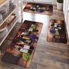 1pc Creative Wine Bottle Kitchen Mat Soft Thickened Kitchen Floor Mat Waterproof Non-slip Oil-proof Floor Mat Runner Rug