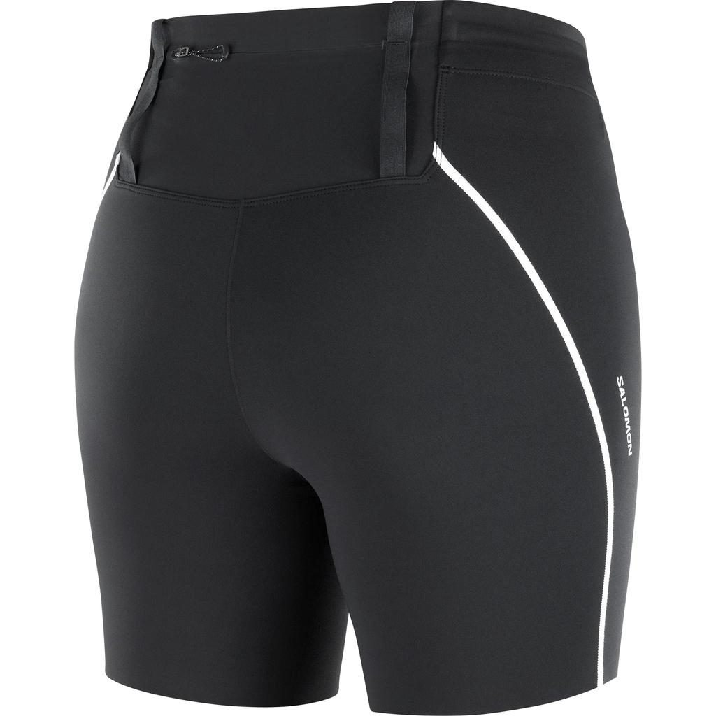 Salomon Sense Stow Short Tights 6" Soft Breathable Quick-Dry Shockproof Solid Color Reflective Strips Running Shorts Women shorts C27402