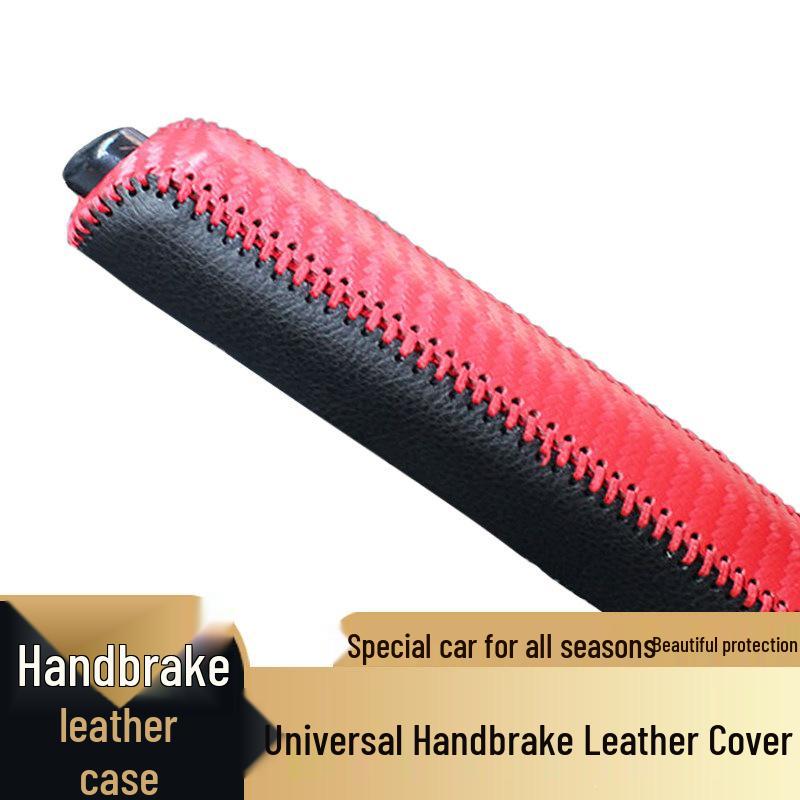 Leather Handbrake Cover for Manual Cars - Interior Decoration and Protection Set