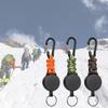Retractable Keychain, IDs Badge Reel Retractable Badge Holder Steel Cord Keyring