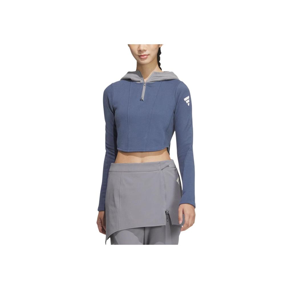 Adidas FW24 FUSTL W P HDY Sports Casual Hoodie Women Hoodies Ink-Blue JM6211