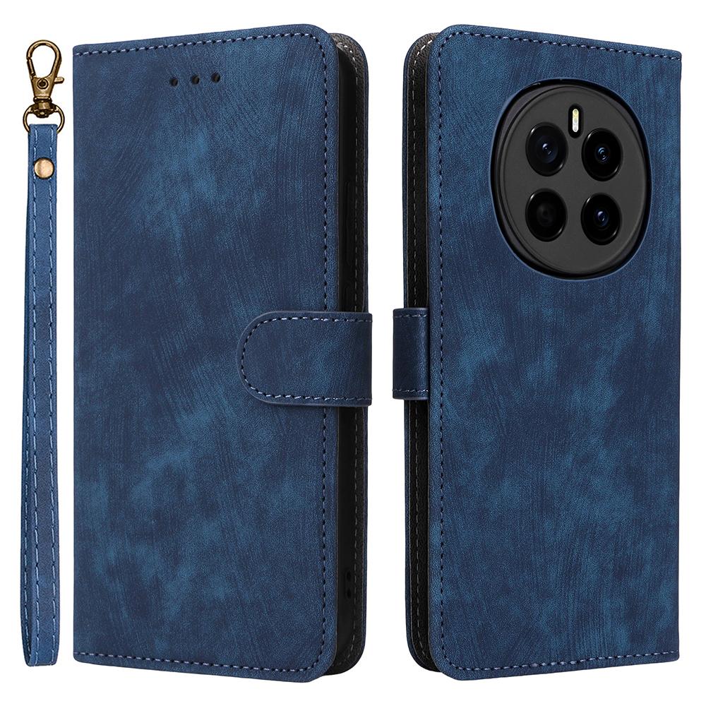 

For Honor Magic7 5G Wallet Case RFID Blocking PU Leather Cover Stand View Blue