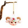 Portable Plush Sheep Keychain Cute Fluffy Animal Keyring Sheep Mascot Dolls  Chinese New Year Gift