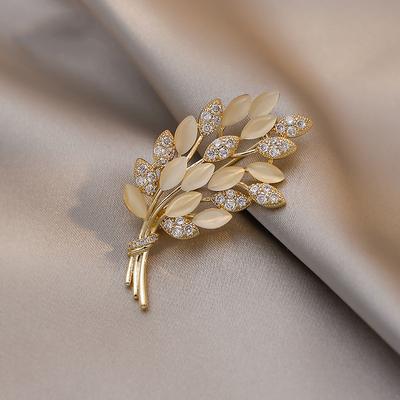 Spighe di Grano Spille di Alta Gamma, Design di Nicchia da Donna, Corsage Nudi Anti-Scivolamento di Alta Gamma, Fibbie a Spilla, Accessori per Abbigliamento di Lusso Leggero