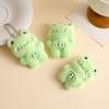 Green little frog full body small pendant plush brooch cartoon cute fabric small animal bag pendant doll