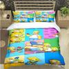 Funny Animation The Simpsons Duvet Cover Microfiber Bedding Set 3D Print Duvet Quilt Cover With Gifts Suitable for Boy and Girls