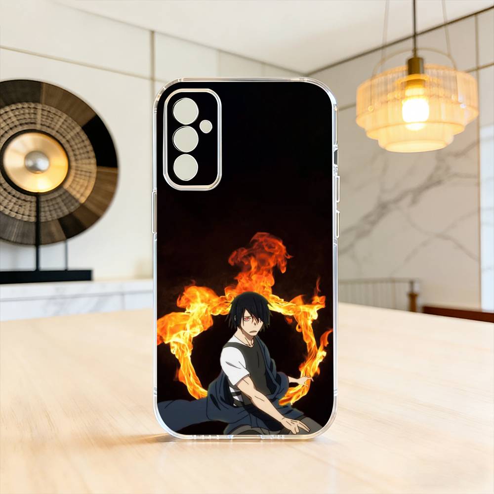 Benimaru Shinmon Fire Force Logo  Phone Case Transparent Silicone Soft For SamsungA10,12,20,21S,30,31,40,50,51,52,70,71