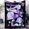 K-Pop Demon Huntrix Blanket Hot Anime Soft Warm Flannel Throw Travel Camping Sofa Bed Cover Living Room Decor Anime Fans Gift