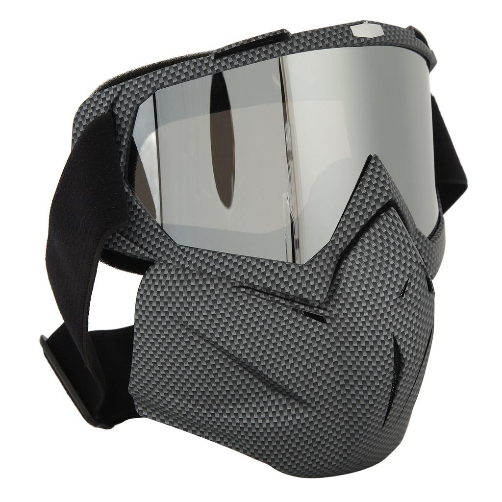Motorcycle Face Mask Goggles Dust Wind UV Proof Riding Glasses Closed Removable Protective Glasses