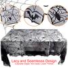 1Pc Halloween Horror Prop Polyester DIY Spider Web Black Table Cloth Lace Tablecloth Home Decor