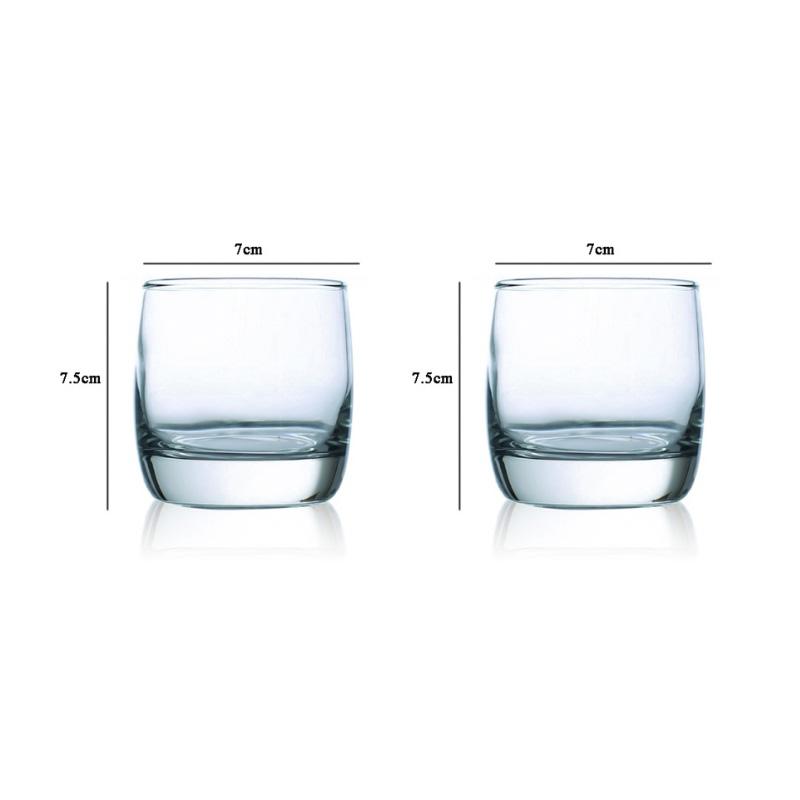 

200ml/290ml Cocktail Glass Wine Glass Juice Tea Beverage Cups Transparent Coffee Cup Light Luxury Glass Cup Kitchen Bar Supplies 2pcs