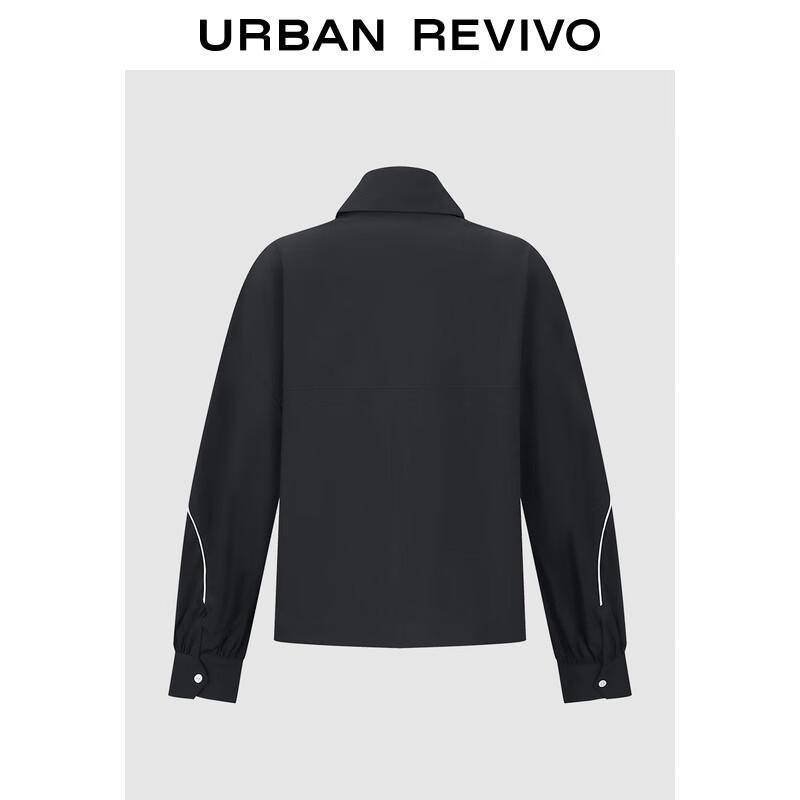 UR Women s Sporty Color-block Lapel Jacket M