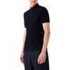 Emporio Armani SS23 Solid Vertical Striped Button Short Sleeve Polo Shirt Men tops Navy-Blue 3R1F71-1JGYZ-09J2