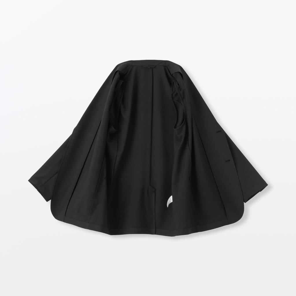 MUJI Men's Breathable Stretch Jacket AD0XGA5A Black, Size L