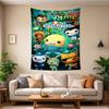 Custom Name Octonauts Tapestry Wall Hanging for Bedroom, Living Room & Dorm Decor, Modern Home Wall Art