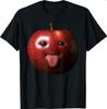 Funny Silly AI Apple Gen Z Meme BrainRot Humor Tongue Out T-Shirt
