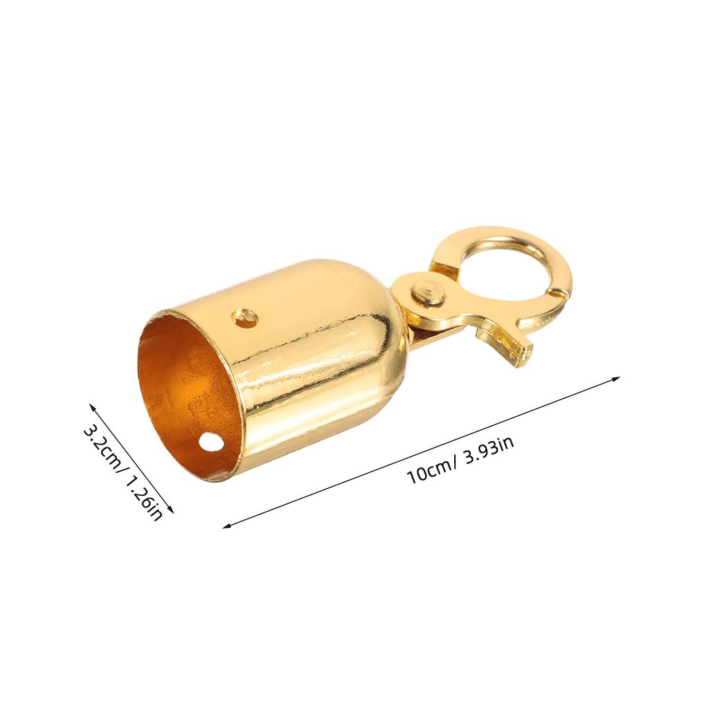 2Pcs Decking Rope Fittings Stainless Steel End Stoppers Snap Hook Crowd Diversion Commercial Use Decking Rope Fittings