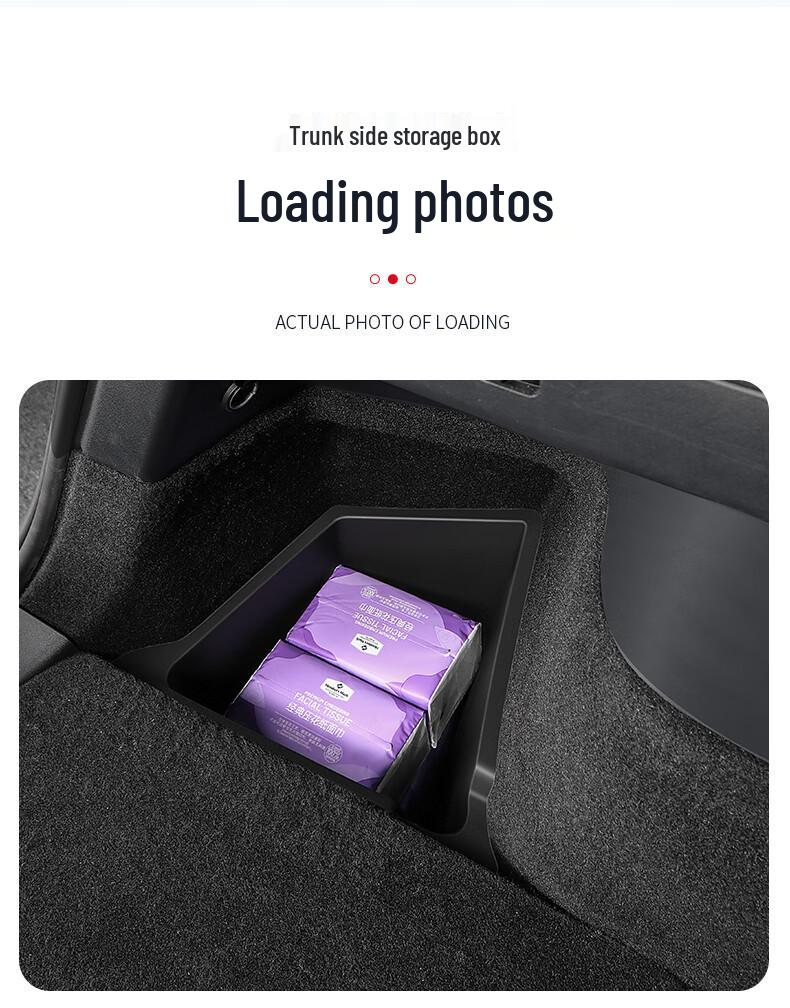 Tesla Model Y3 Górny Schowek Bagażnika z Bocznymi Przegródkami