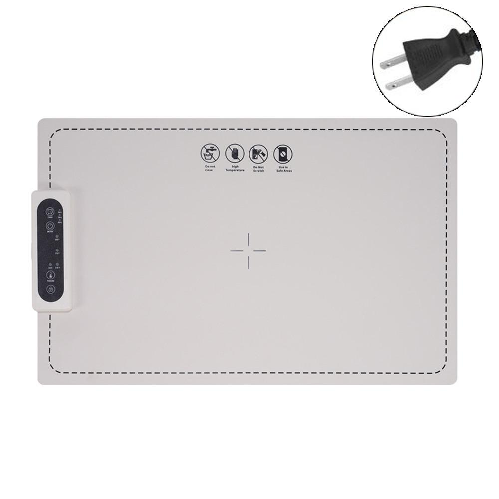 Plug in Food Warm Tray 3 Modes Hot Dish Heating Pad Portable Silicone Food Warmer Mat  Household