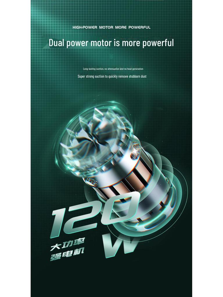 Wireless Handheld Car Vacuum Cleaner: Multi-Function, High-Power Mini Suction & Blower
