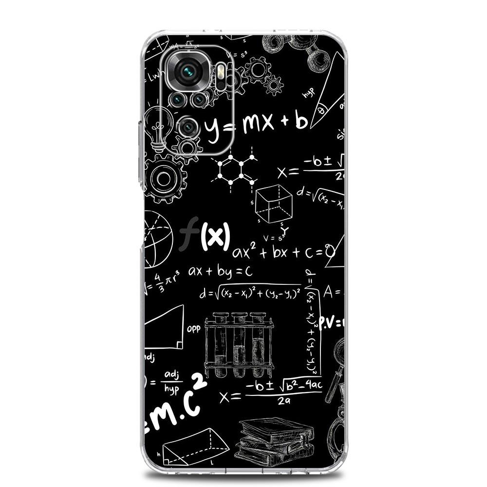 Physics Chemical Mathematics Phone Case For Xiaomi Redmi Note 15 14 13 12 4G 10 11 Pro Plus 5G 14C 13C 12C 10C 9A Cover