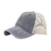 Women Ripped Anti UV Mesh Ponytail Hat Adjustable Breathable Sports Baseball Cap