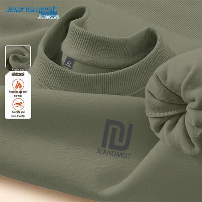 Jeanswest Men's Loose Fit Pullover Sweatshirt with JSWL Graphic