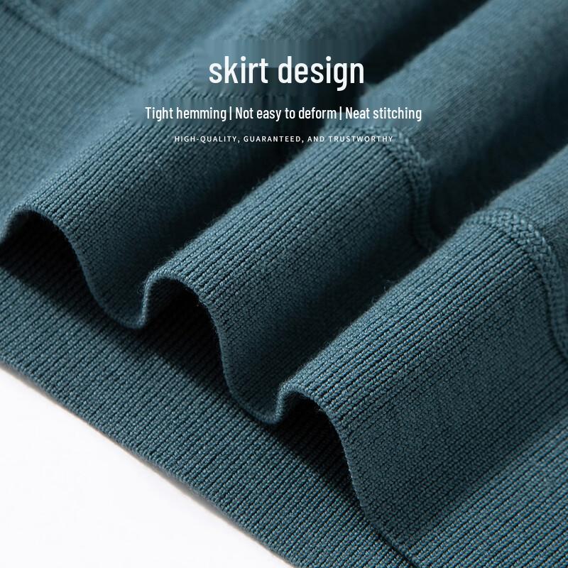 Hodo Men's 100% Merino Wool Thin Crew Neck Pullover