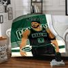 Jayson Tatum Celtics Basketball Player Themed Blanket Personalized Name Four Seasons Comfort Fashionable Design Suitable For Sofa Bed Travel Camping