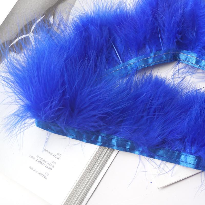 Color Blood Vessel Fleece Feather Cloth Edge Cloth Strip Fleece Cloth Belt Clothing Accessories Diy Car Non-Slip Mat Decorative Material