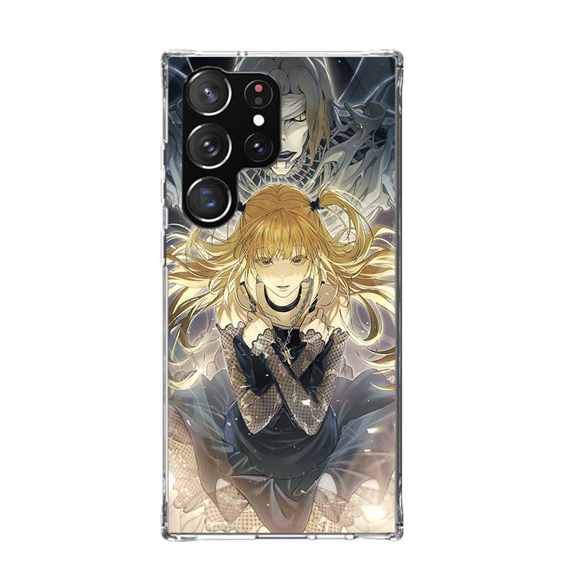 N-Note D-Death MisaMisa Phone Case For Samsung Galaxy S26 Ultra S23 S24 S25 Edge S20 FE S21 S22 Plus Soft Print Shell Cover Fund