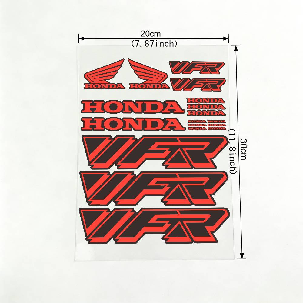For HONDA VFR 18 colors Reflective motorcycle stickers, 3M safety warning at night in the dark scooter helmets