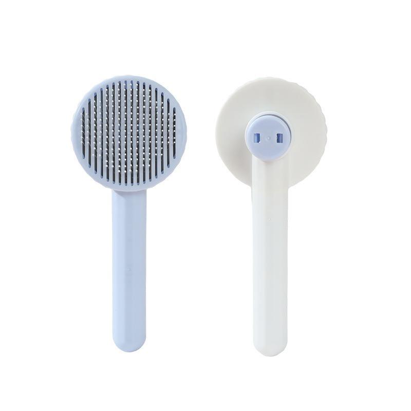 

1pc Stainless Steel Pet Comb for Removing Floating Hair, Cat Cleaning Comb, Pet-specific Massage Brush Products Pig s nose - blue