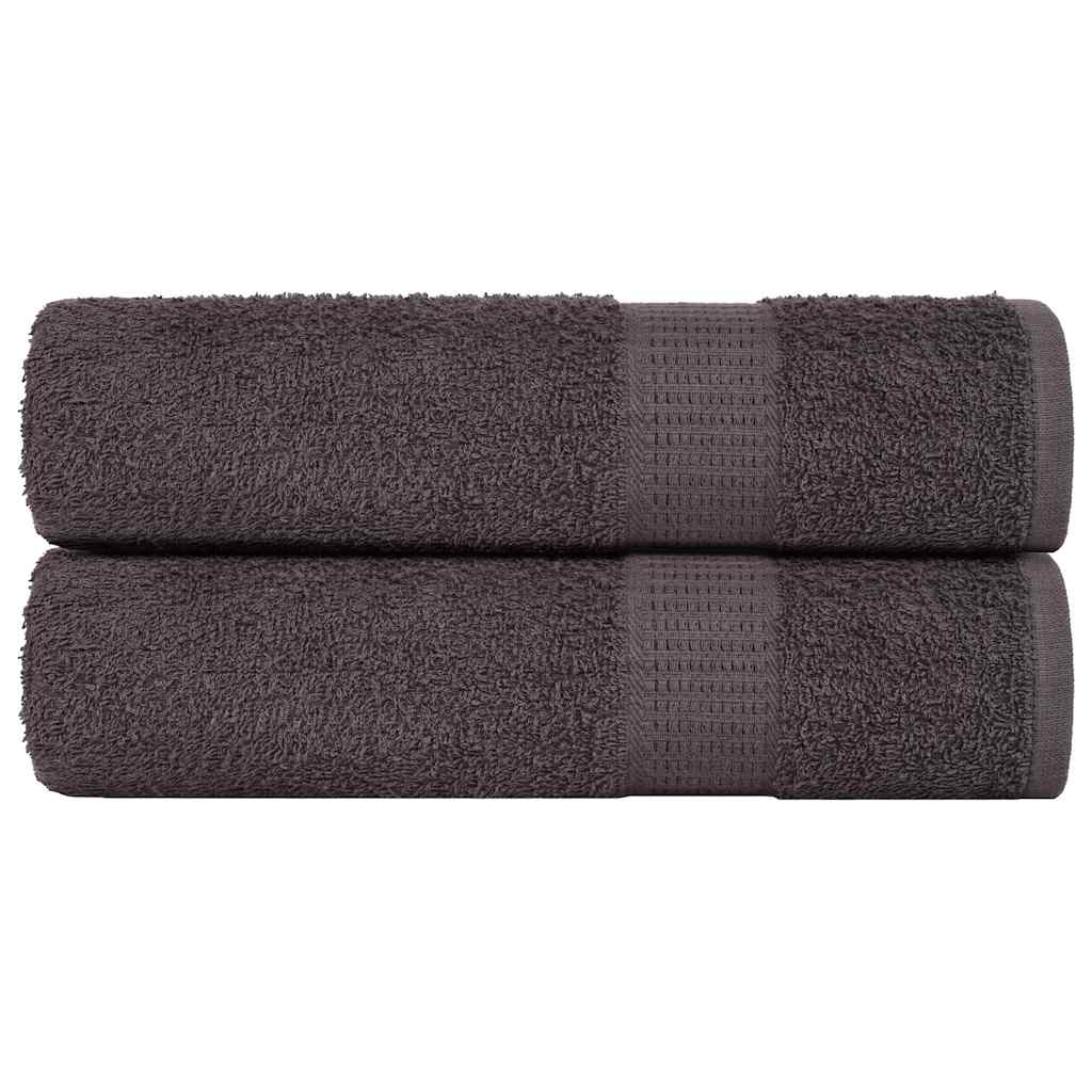 FROGN Hand Towels 2 pcs Anthracite 50 x 100 cm 360 g m²