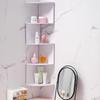 Five-Layer No-Drill Corner Wall Shelf for Bedroom & Living Room