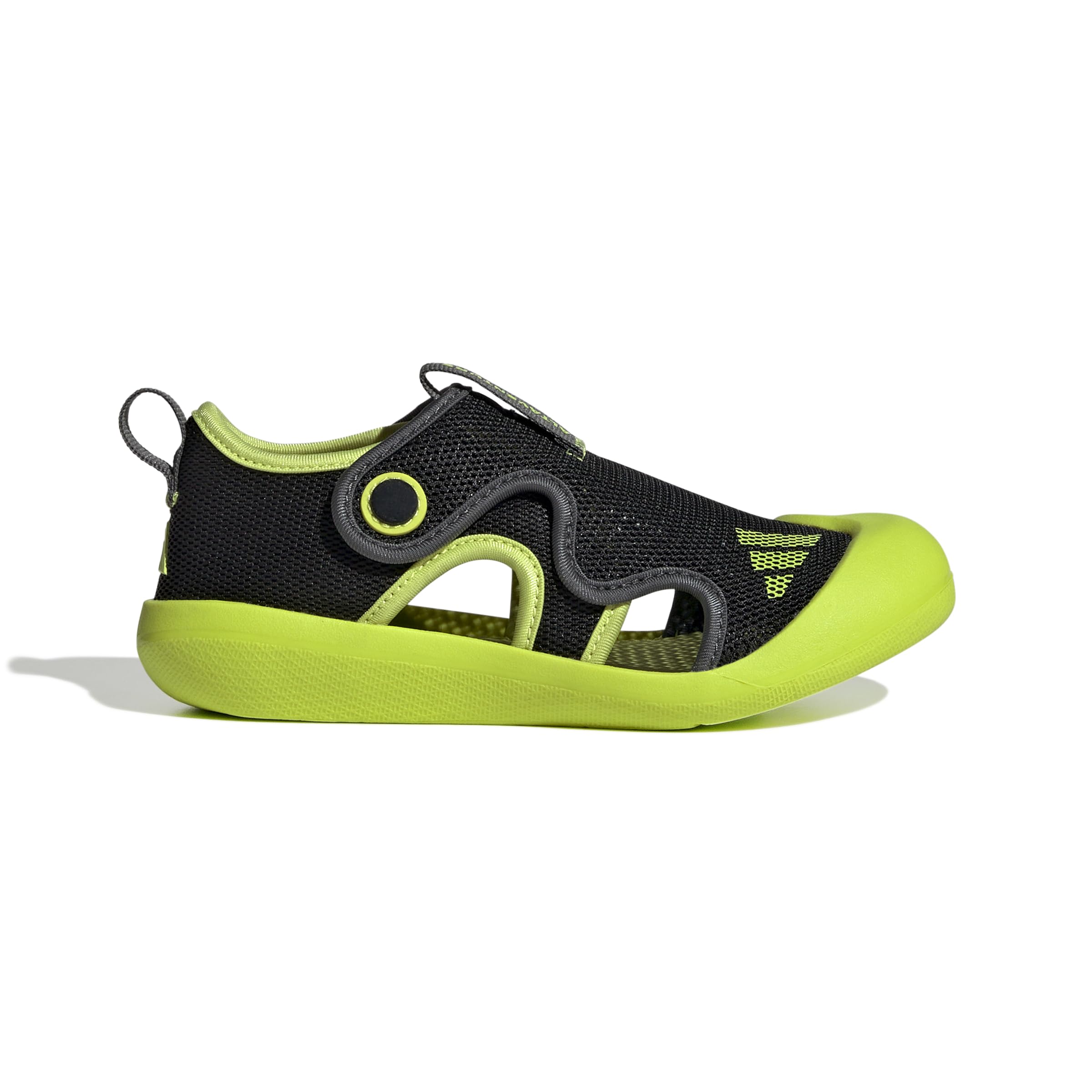 

Adidas Altaventure Junior Sports Sandals for Boys and Sizes Core Six Size 3.0 Girls, 17-22cm, NQX00, Black/Solar Slime/Grey (JP5749), 21.0cm