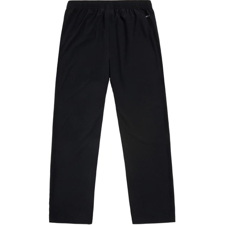 Li Ning Sports Lifestyle Series Solid Color Mid Waist Comfortable Quick Dry Versatile Straight Leg Casual Pants Men Bottoms Black AYKU875-1