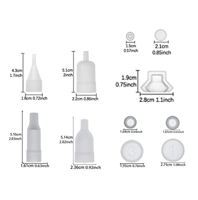 Bottle Resin Mold Storage Bottle and Stopper Resin Mold Jars Silicone Epoxy Mold for DIY Perfume Liquid Container Crafts