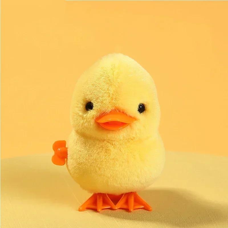 Cute Wind Up Chick Plush Toy Clockwork Walking Stuffed Animal Fun Gift For Kids Boys And Girls